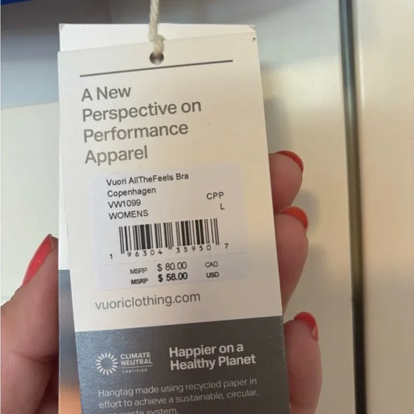 Vuori All the Feels Bra Copenhagen Blue - Picture 4 of 4